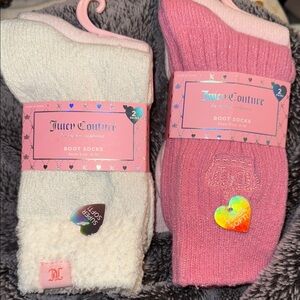 2 Packs Juicy Couture Boot Socks (4 pairs in total)